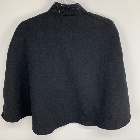 PRABAL Gurung Sequin and Bow Winter Cape NWOT - Picture 7 of 8